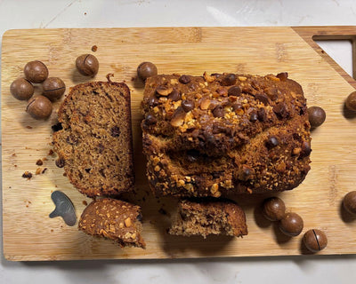 Macadamia Chocolate Banana Bread