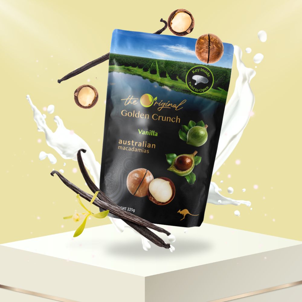 Vanilla Golden Crunch Macadamias